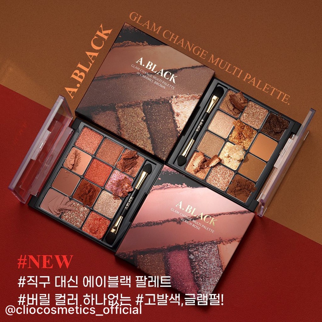 Bảng phấn mắt A black Glam Change Multi Palette 12 ô màu siêu xinh