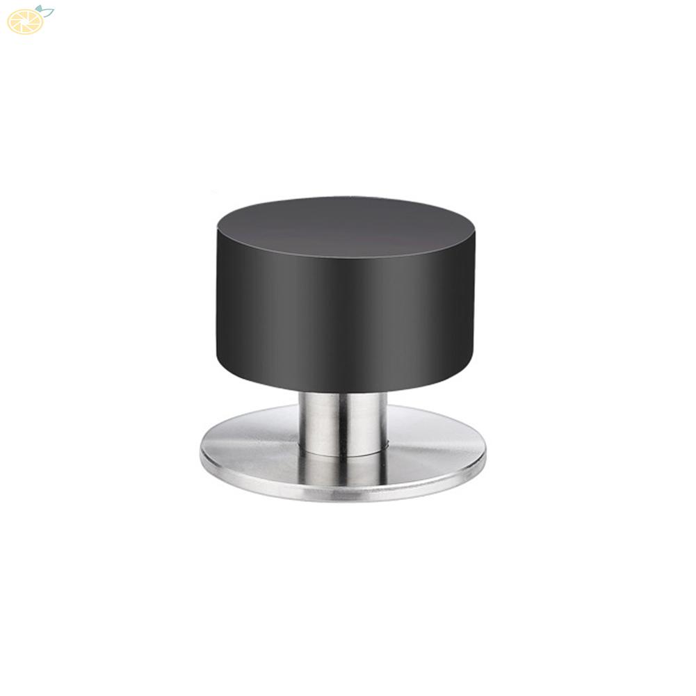 【VARSTR】Door Stop Non Punch Stainless Steel Versatility 4.5*4cm Black Rubber Side Tables