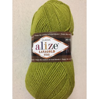 Len sợi Alize lanagold fine - sợi đan