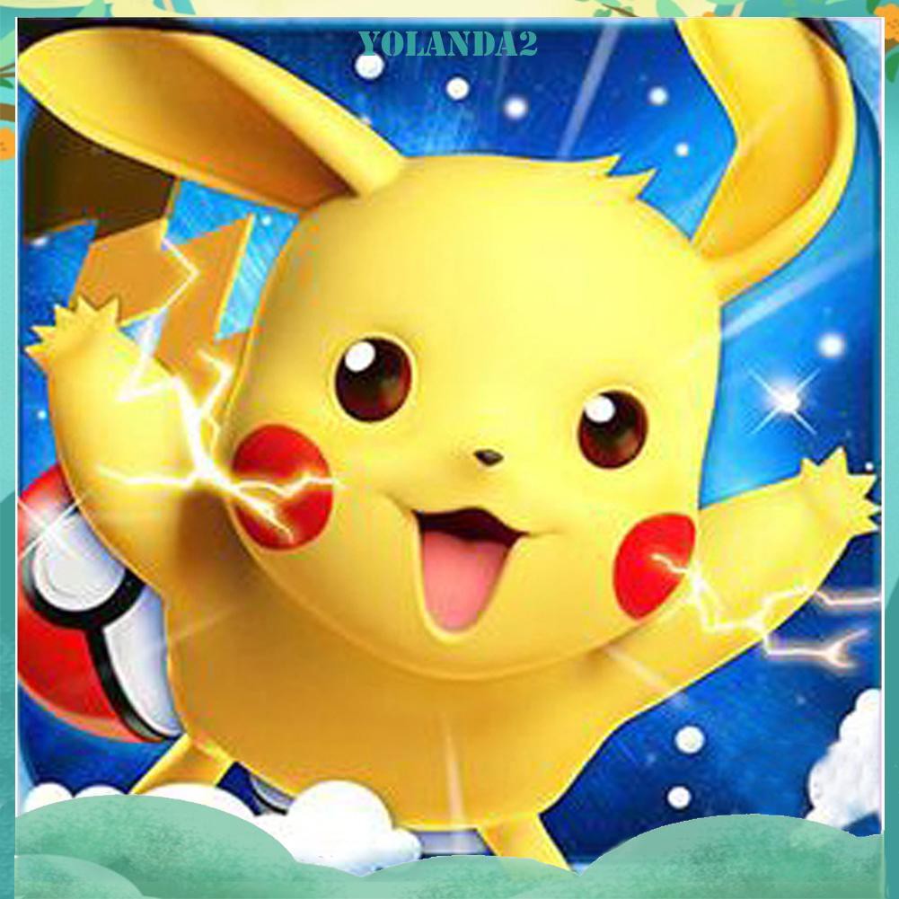 Bộ Tranh Đính Trang Trí Hình Pikachu 5d Diy