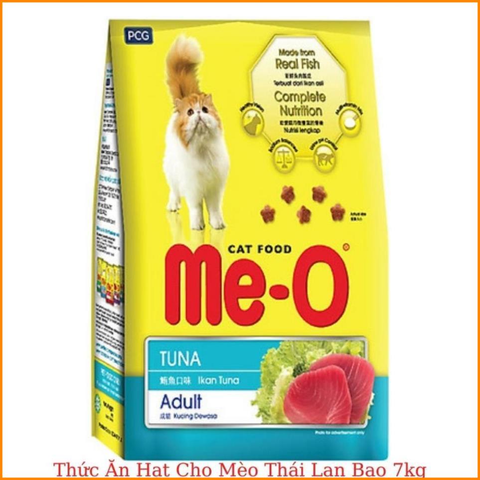 Me-o bao 7kg Thức ăn dạng hạt cho mèo lớn vị CÁ NGỪ, HẢI SẢN, CÁ THU đồ ăn mèo trưởng thành - Pet World Shop