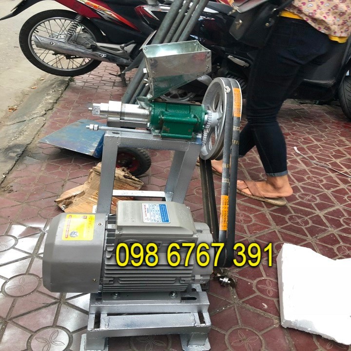 Đầu máy nổ bỏng gạo, nổ bỏng ngô, đầu máy thổi bỏng, đùn bỏng chưa motor