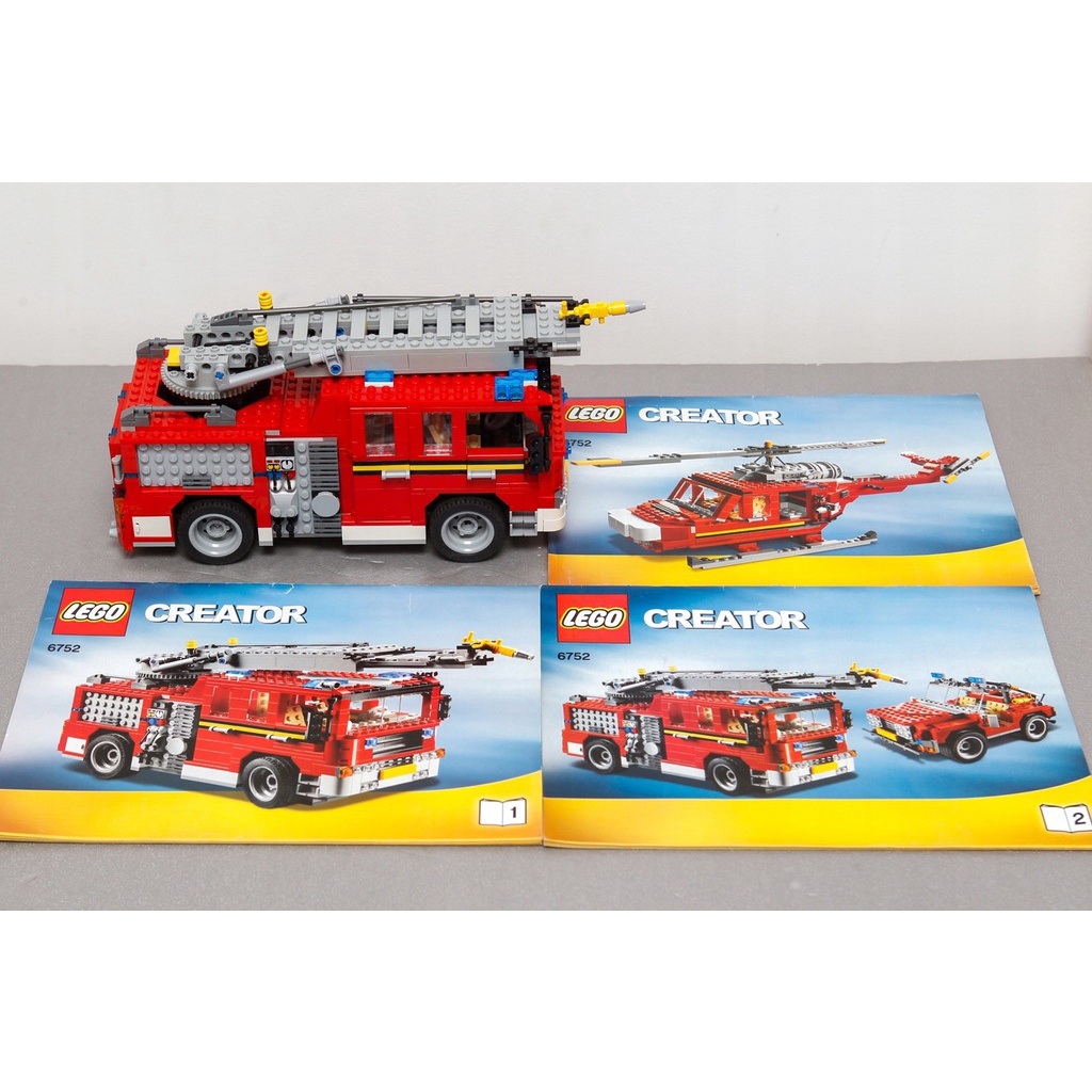 Mô hình LEGO Creator 3 in 1 6752 Fire Rescue - Xe Cứu Hỏa Có Thang Nâng