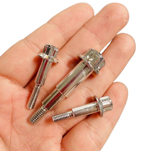 Trọn bộ ốc Salaya chất liệu inox sáng bóng bắt tay thắng xe Vario, Click thái
