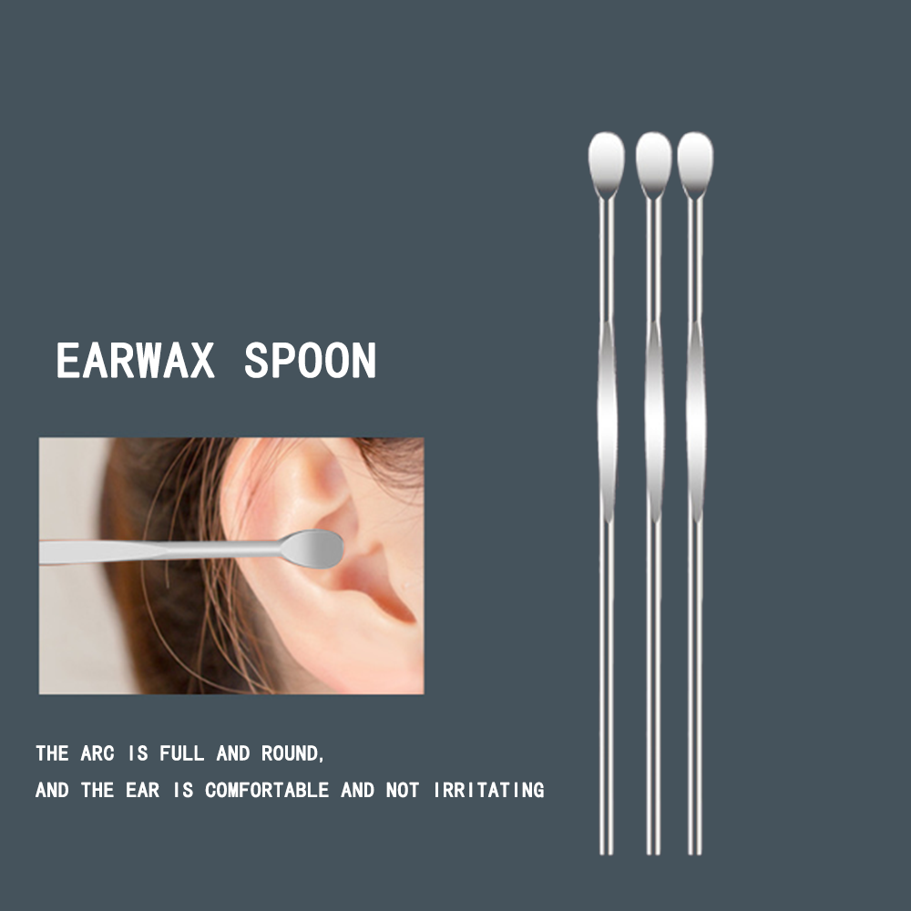 [Hàng mới về] Set 6 / 7 Dụng Cụ Lấy Ráy Tai Bằng Thép Không Gỉ Tiện Dụng
