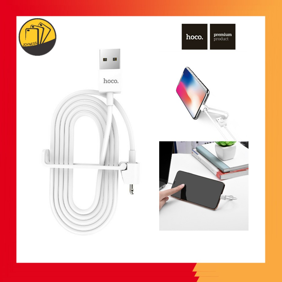 ✔CHÍNH HÃNG✔ Cáp sạc nhanh kèm giá đỡ HOCO X31 đầu lighting cho các dòng Iphone