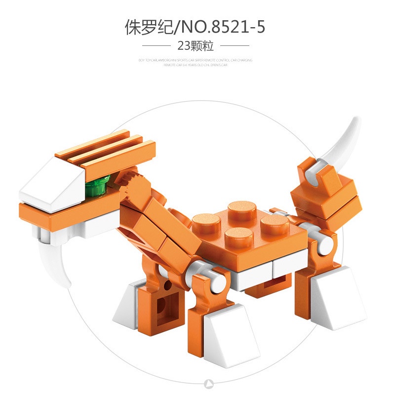 Bộ Đồ Chơi Lắp Ráp Khủng Long 8 Trong 1 Cho Bé