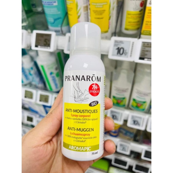 XỊT CHỐNG MUỖI ORGANIC PRANAROM NỘI ĐỊA PHÁP 75ML CHO BÉ TỪ 30 THÁNG