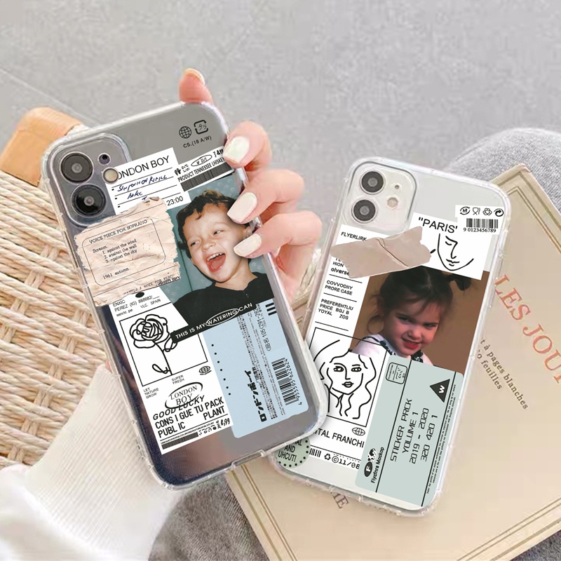 Ốp lưng iphone Ốp Điện Thoại In Hình Bé Trai Bé Gái Cho iPhone 6 7 8 SE 7 + 8 + X XR XS 11 12 13 Mini Pro Max
