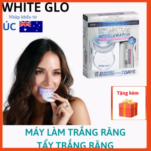 [HÀNG ÚC CHÍNH HÃNG] Glo White Accelerator Blue Light Máy làm trắng răng  - Xuất xứ Úc