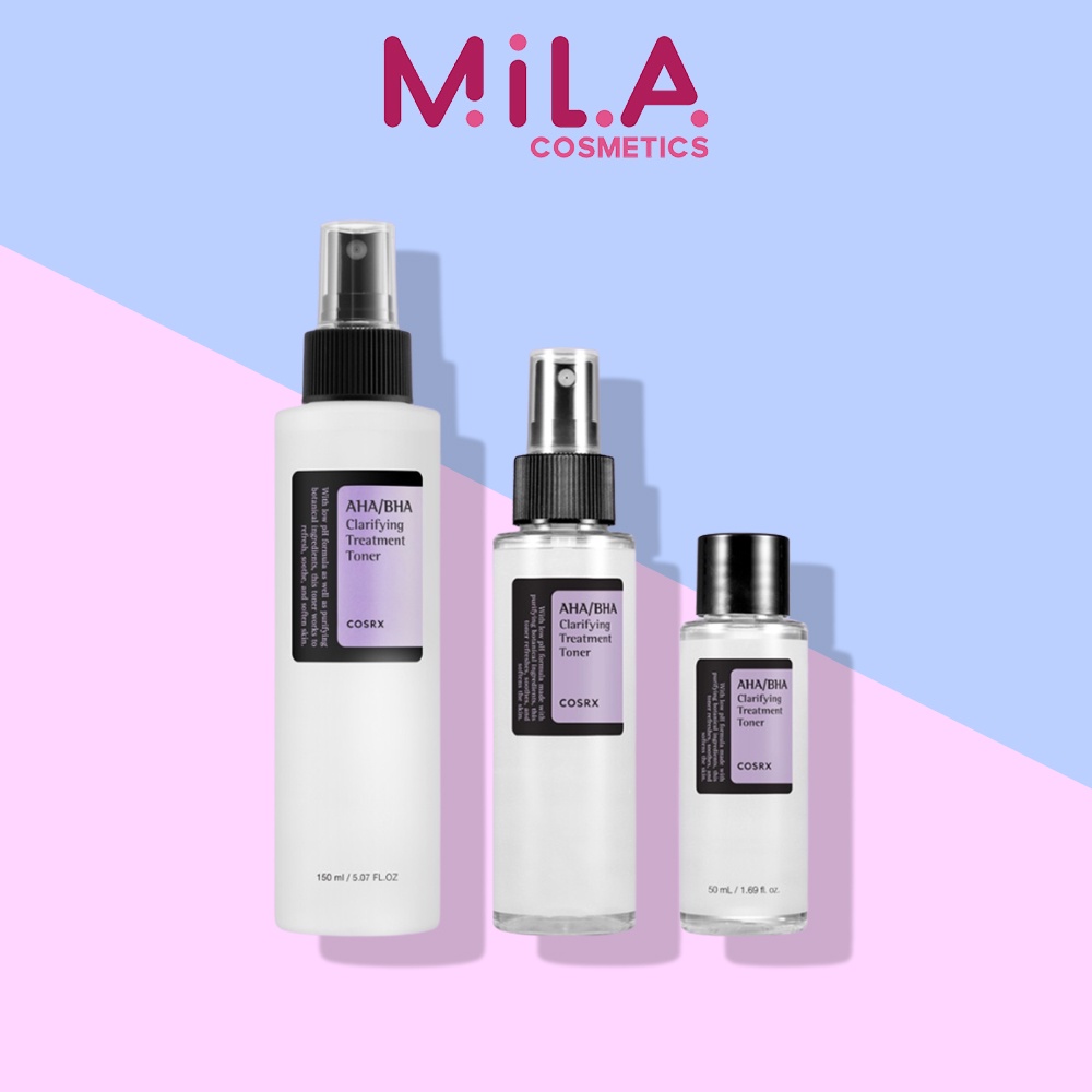 Nước Hoa Hồng Cosrx Chứa Aha/ Bha Clarifying Treatment Toner 50Ml - 100Ml - 150Ml, Giúp Tẩy Da Chết, Giảm Mụn