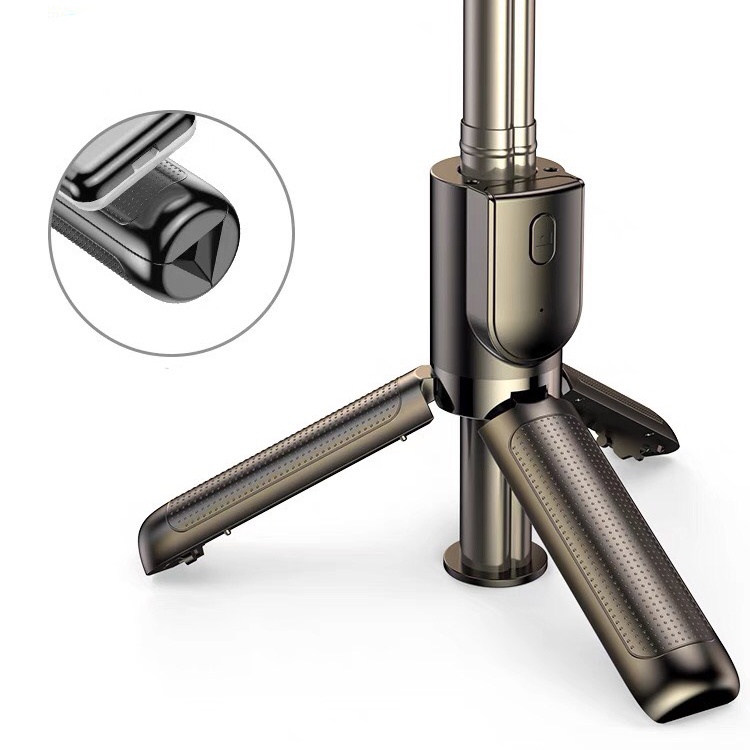 Gậy Selfie Bluetooth Shisuo Có Đèn Led, Điều Khiển Từ Xa 86cm Tripod Có 3 Chân Đỡ Chụp Hình Tự Sướng Tiện Lợi