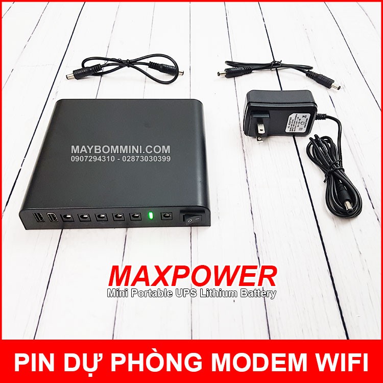 UPS dự phòng modem Wifi 5V 9V 12V 12000mAh