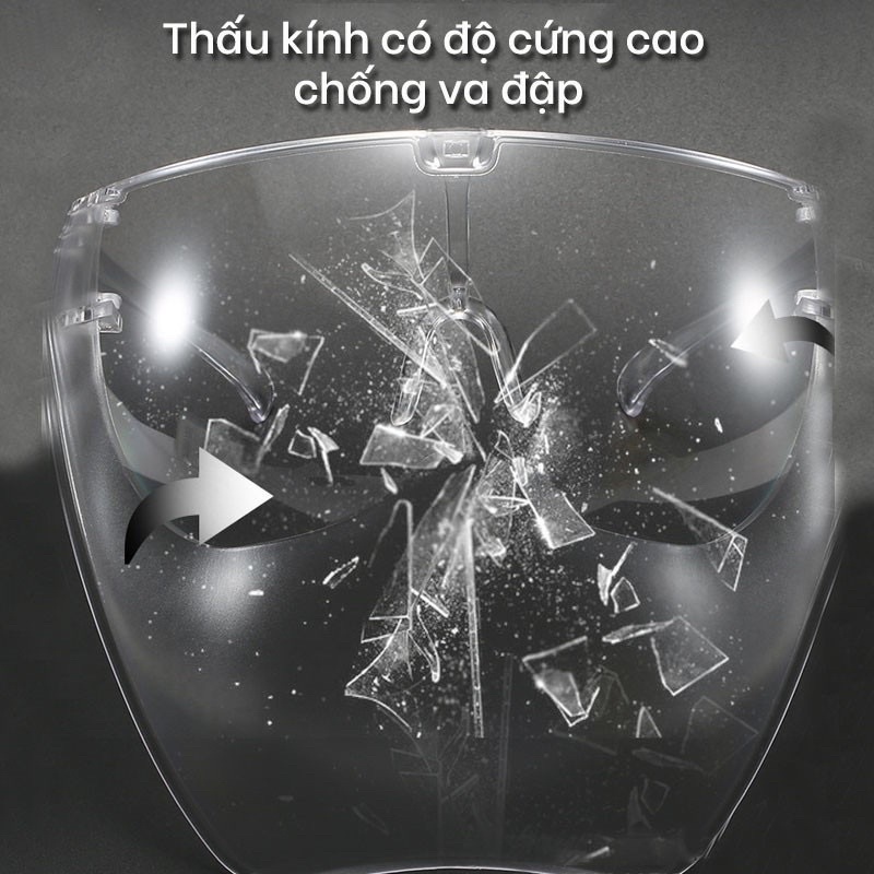 HOẢ TỐC KÍNH CHỐNG DỊCH NHÁM MẶT NẠ PHÒNG DỊCH CAO CẤP  nửa nhám chống giọt bắn tuyệt đối SIÊU BỀN