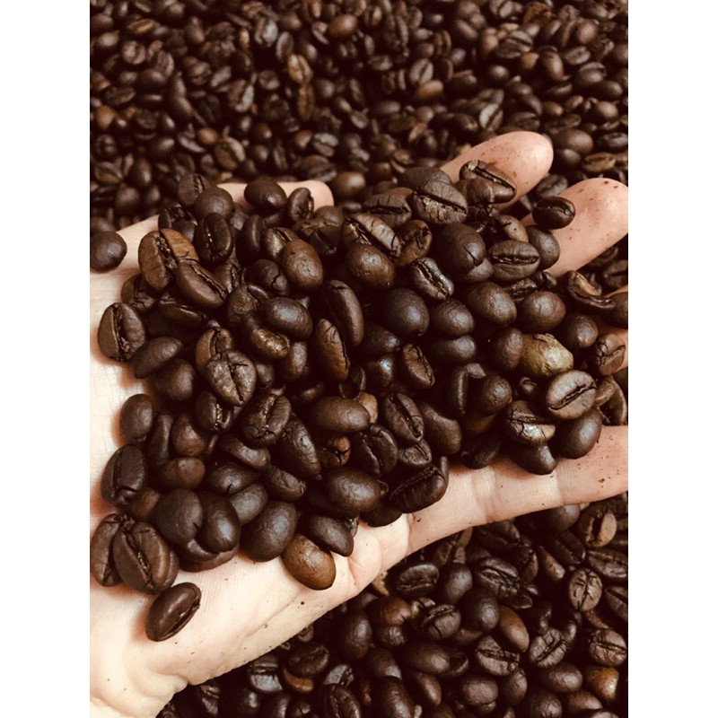 Cà phê hạt mộc robusta vs arabica 80/20 500gr