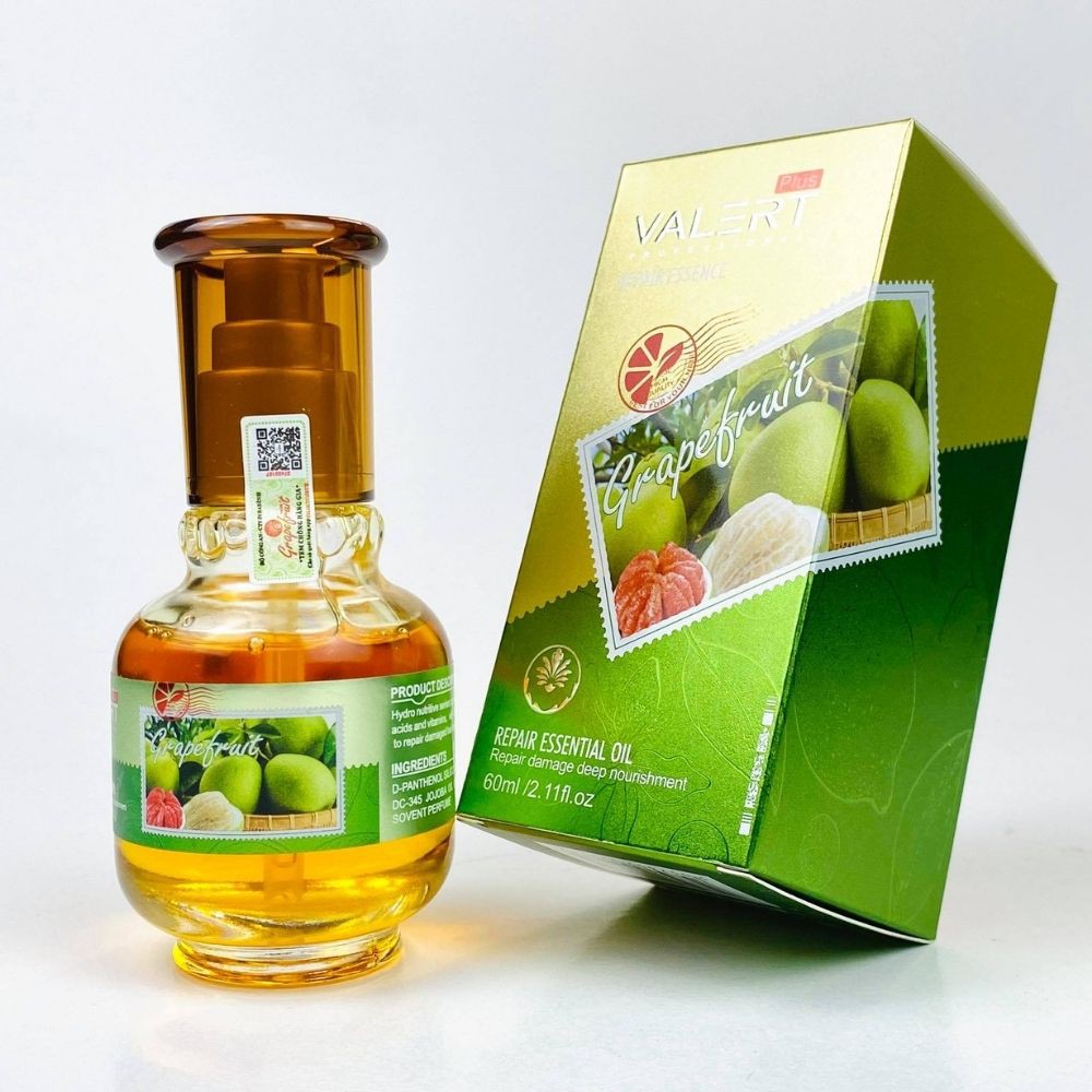 Tinh dầu bưởi dưỡng tóc VALERT GRAPEFRUIT 60ml - Serum Bưởi mọc tóc tự nhiên, chống rụng tóc [NHẬP KHẨU CHÍNH HÃNG] TD07