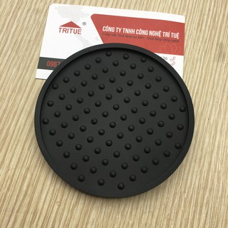 Miếng lót ly cà phê nhựa dẻo bền , Đế lót ly cao su dễ vệ sinh, Đặt lót ly có sẵn kê cốc