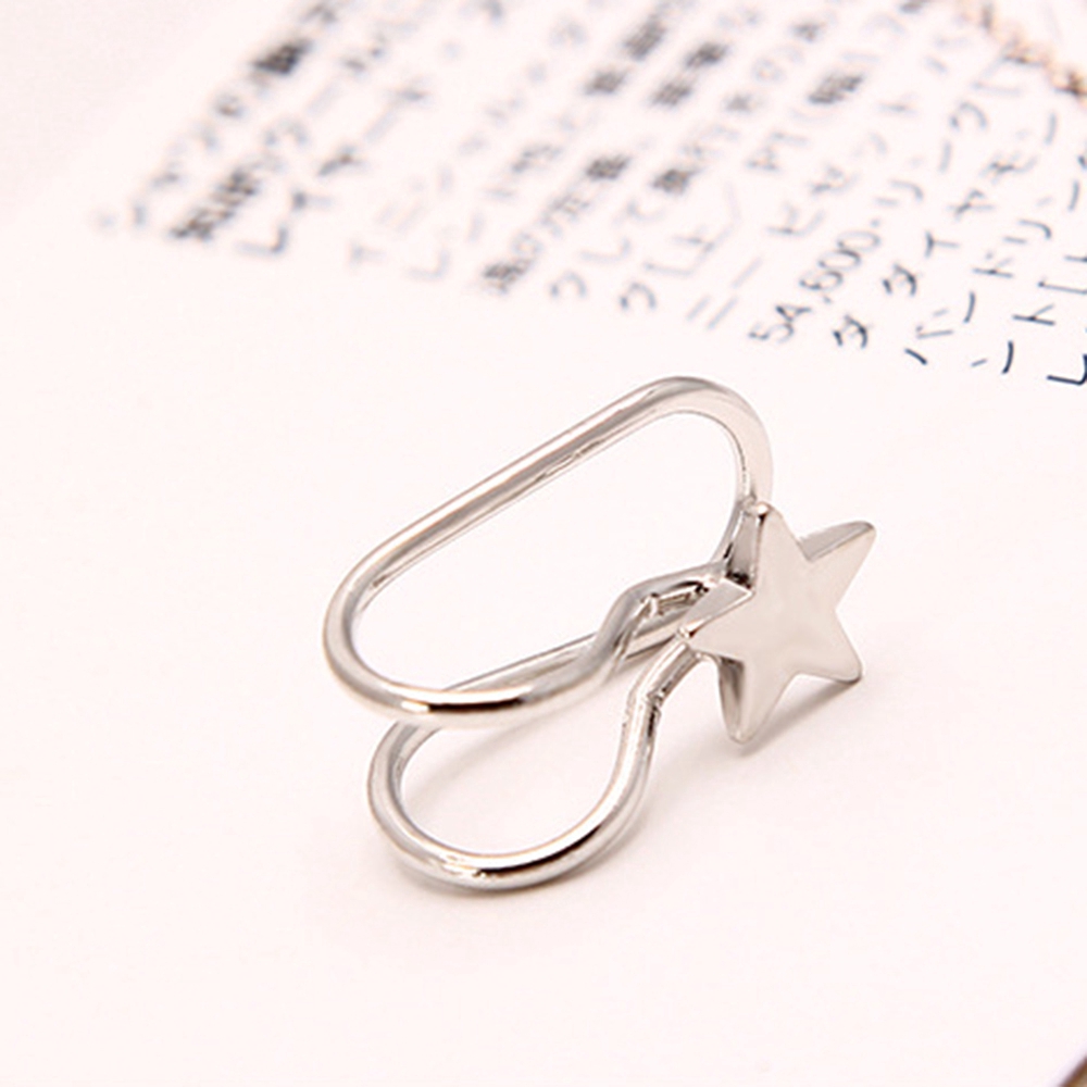 Khuyên Vành Tai Hình Ngôi Sao Đính Đá Xinh Xắn