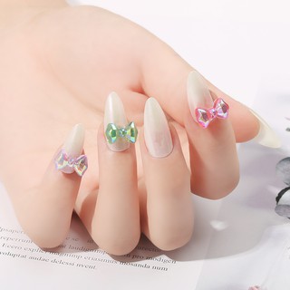 Set 4 Charm nơ pha lê tráng gương đính móng NZ04