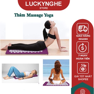 Thảm bấm huyệt Promat, thảm gai kết hợp châm cứu, massage yoga cao cấp- size lớn 68x42 cm
