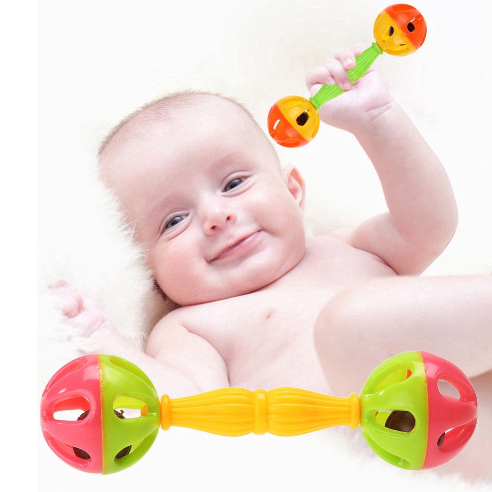 Đồ chơi chuông lắc nhiều màu sắc dễ thương cho bé