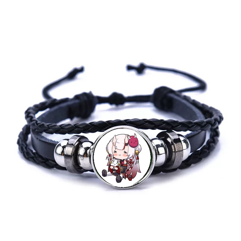 Vòng tay da lộn in hình AYAME NAKIRI Hololive Vtuber tiện lợi anime chibi xinh xắn thời trang