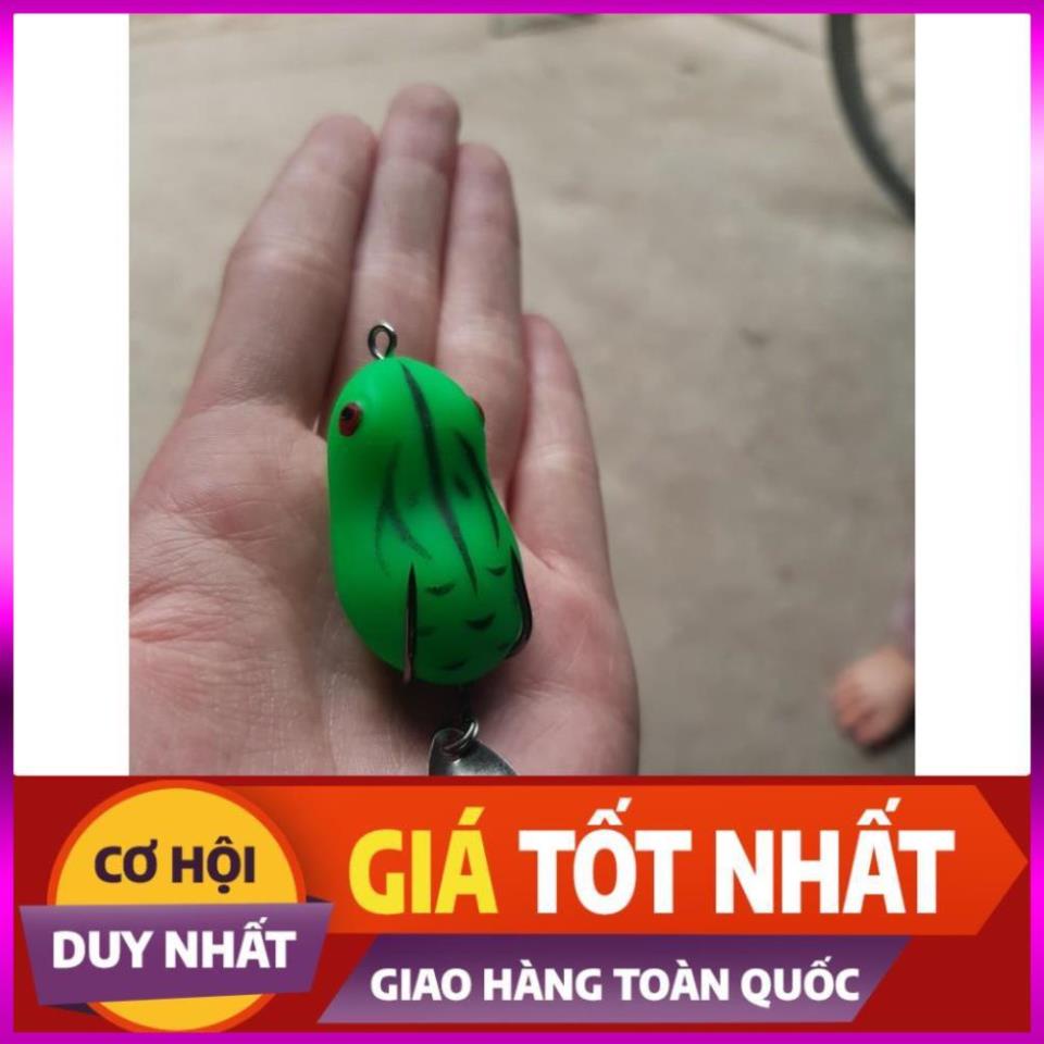 [Xả Kho 3 Ngày] Mồi nhái hơi Thái Lan câu lure, mồi nhái hơi Thái Lan có thìa super frog