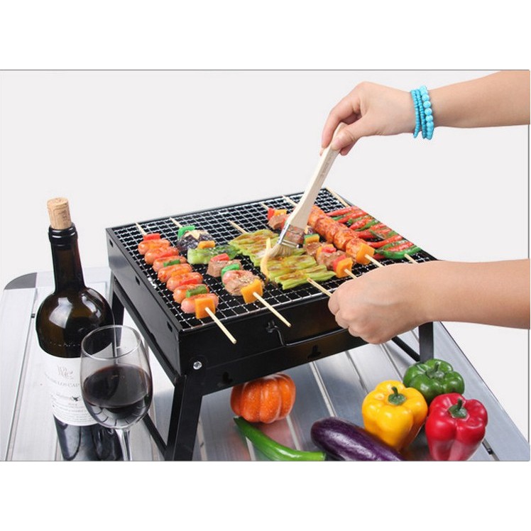 Bếp nướng than hoa Vuông không khói ngoài trời cao cấp T353-T372