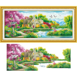 Tranh đính đá phong cảnh Q0505