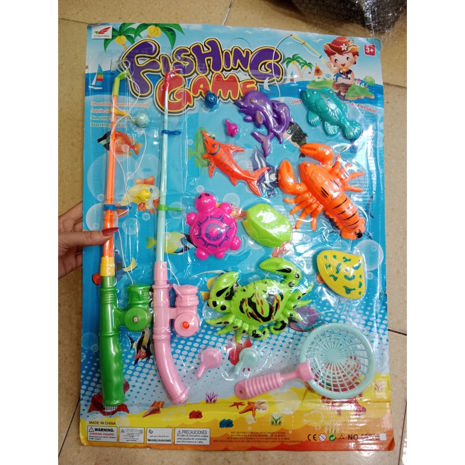 Bộ đồ chơi CÂU CÁ 11 chi tiết cho bé thỏa sức vui chơi (vỉ cá)