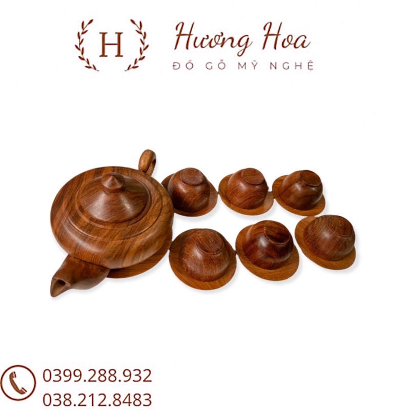 Bộ Ấm Chén Gỗ Hương Cao Cấp