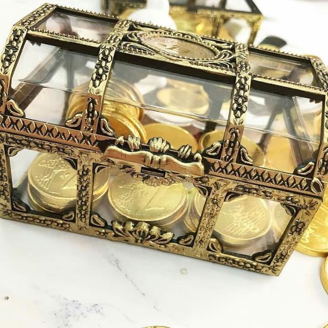 Rương vàng thần tài - socola đồng tiền vàng 112gr