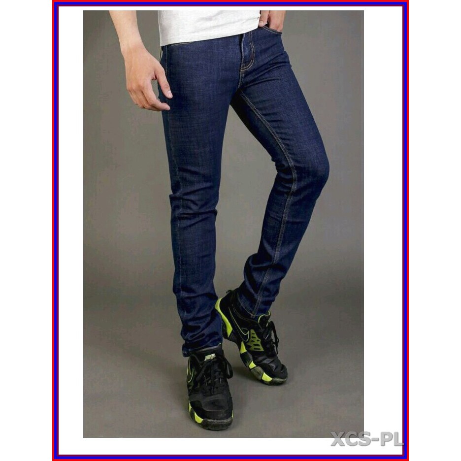 Quần jean nam cao cấp XANH ĐẬM TRƠN 05 chất giãn cực đẹp không xù lông, không ra màu 05txanh1