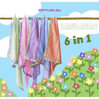Khăn buộc màu sắc 6 trong 1 | Độc quyền Happyland.hnc