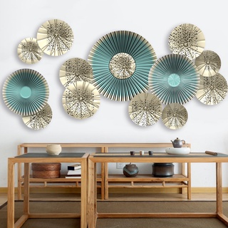 Decal dán tường vòng tròn nghệ thuật