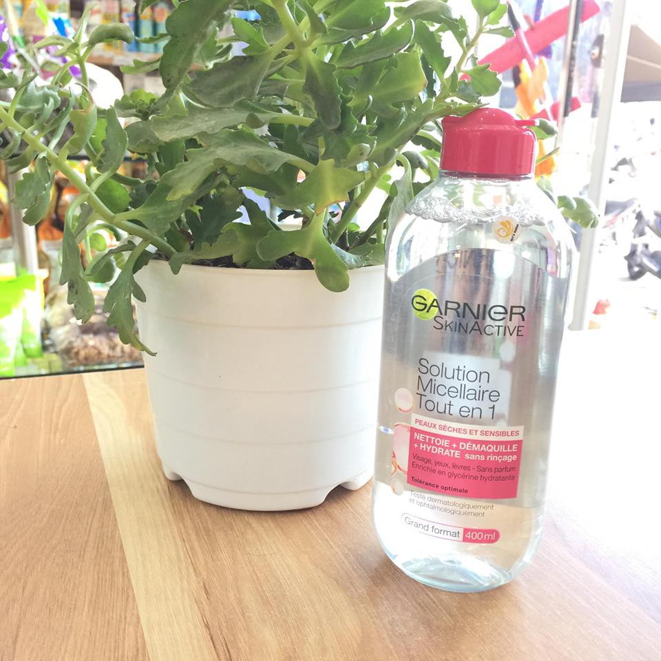 Nước tẩy trang không cồn Garnier SkinActive, nước tẩy trang cho mọi loại da, an toàn cho da 375ml | BigBuy360 - bigbuy360.vn