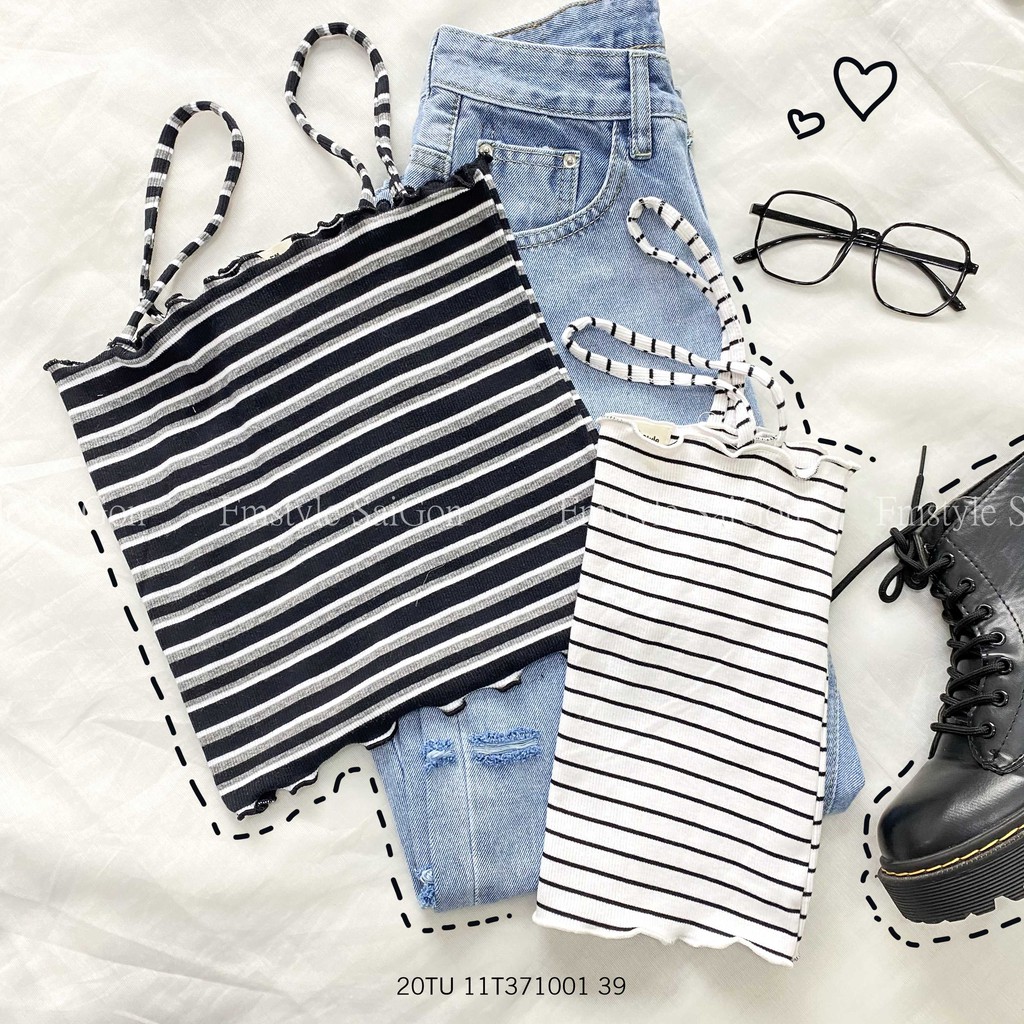 Áo thun 2 dây trơn VM STYLE tua rua basic thời trang ulzzang 22ATU04T371301 | BigBuy360 - bigbuy360.vn