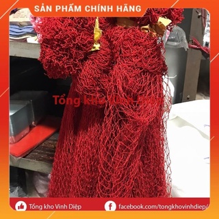 Lưới rửa chén bát, giẻ rửa bát màu đỏ