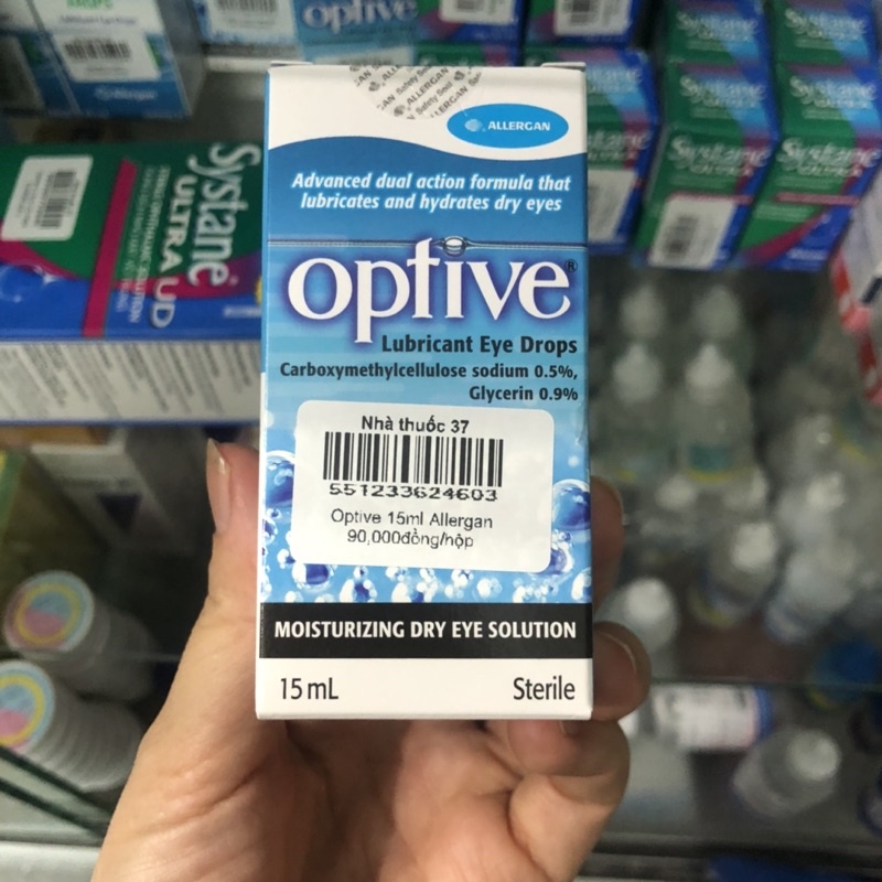 Nhỏ mắt Optive - nước mắt nhân tạo hỗ trợ giữ ẩm cho mắt