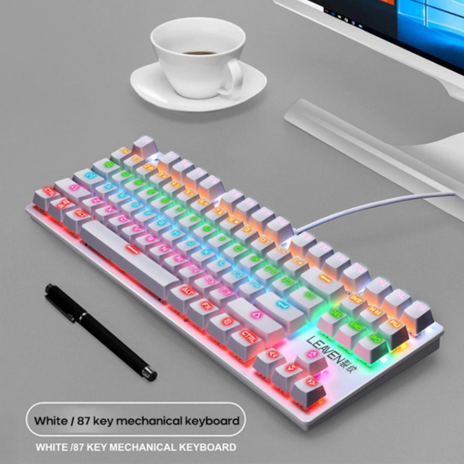 Bàn Phím Cơ Máy Tính Crack K550 Led RGB 10 Chế Độ Khác Nhau, Chơi Game Dùng Văn Phòng Cực Đã