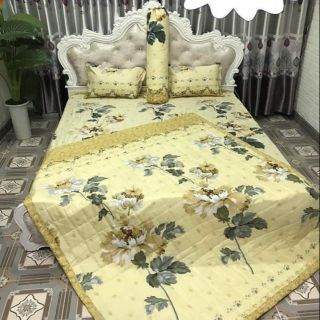 SÉT ĐỦ 5 MÓN CHĂN HÈ TRẦN BÔNG