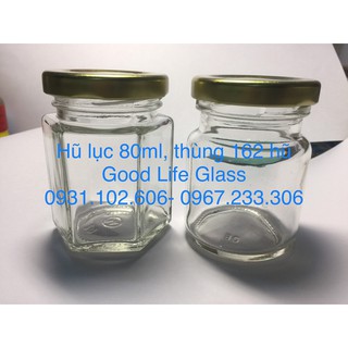 Combo 10 hũ lục giác 80ml