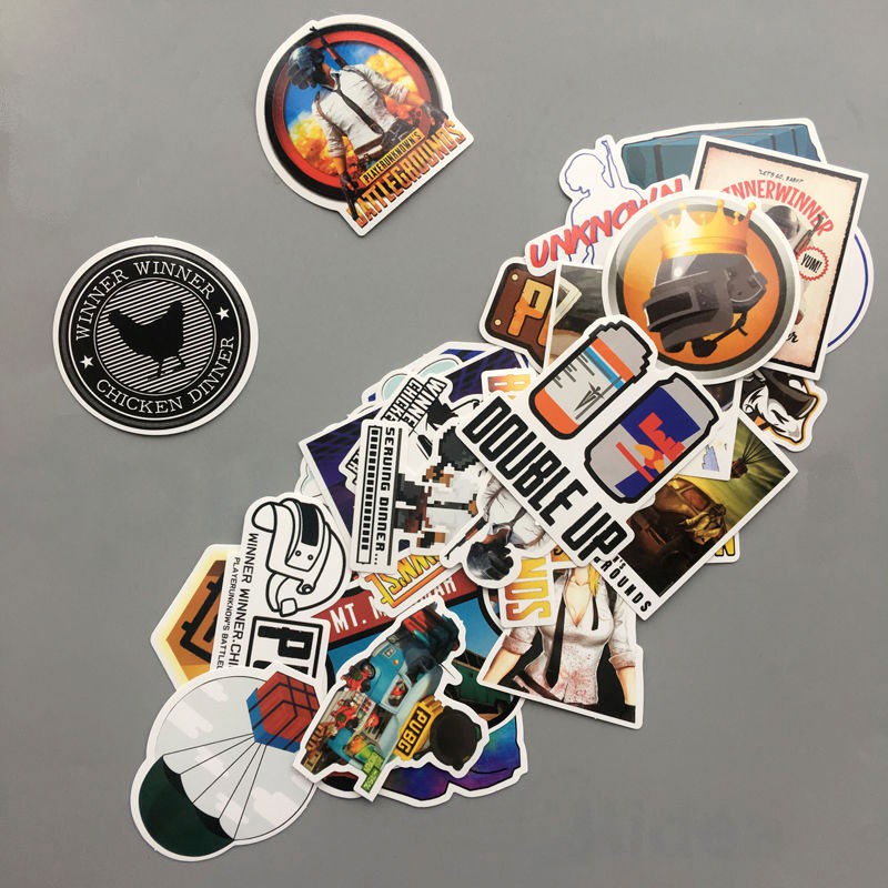 Set 29 miếng sticker game PUBG Graffiti dán trang trí chống thấm