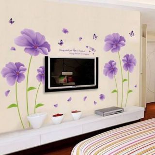 Decal dán tường hoa tigon có keo sẵn