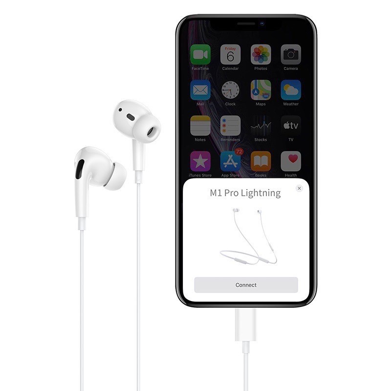 Nowship - tai nghe HOCO M1 PRO chân lightning chống ồn có mic âm thanh to rõ kết nối bluetooth