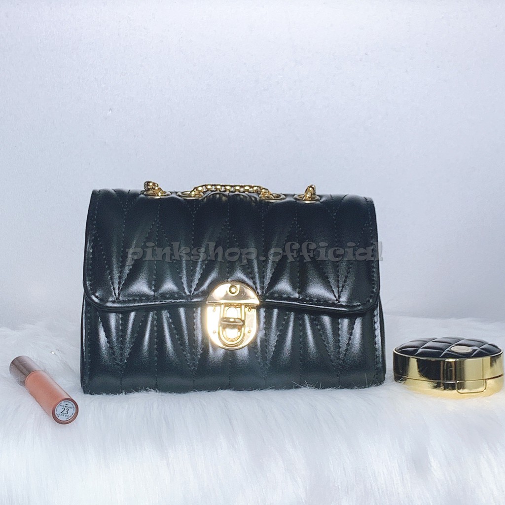 Túi đeo chéo nữ giá rẻ , Túi xách nữ dây xích đeo cực xinh phối mọi loại đồ dễ TSPS30 Pink Shop | BigBuy360 - bigbuy360.vn