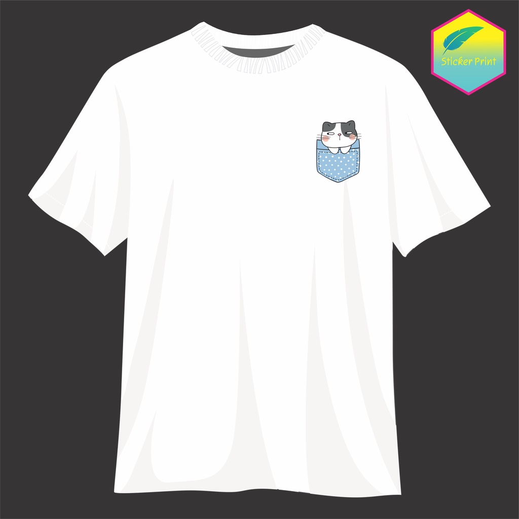 Sticker ngộ ngĩnh in túi áo, ủi áo bằng bàn ủi tại nhà dễ dàng