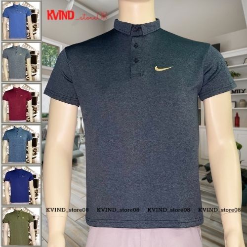 Áo thun nam cổ trụ tay ngắn chất mè thái thoáng mát thời trang hè hot trend KVIND_Store08
