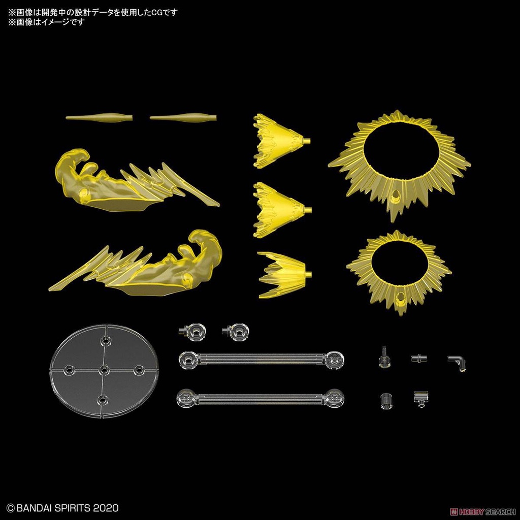 Phụ Kiện mô hinh CUSTOMIZE EFFECT (ACTION IMAGE Ver.) [YELLOW] Bandai