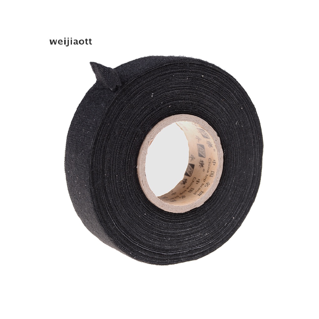 weijiaott 19mm x 15M Wiring Harness Tape Strong Adhesive Cloth Fabric Tape WT